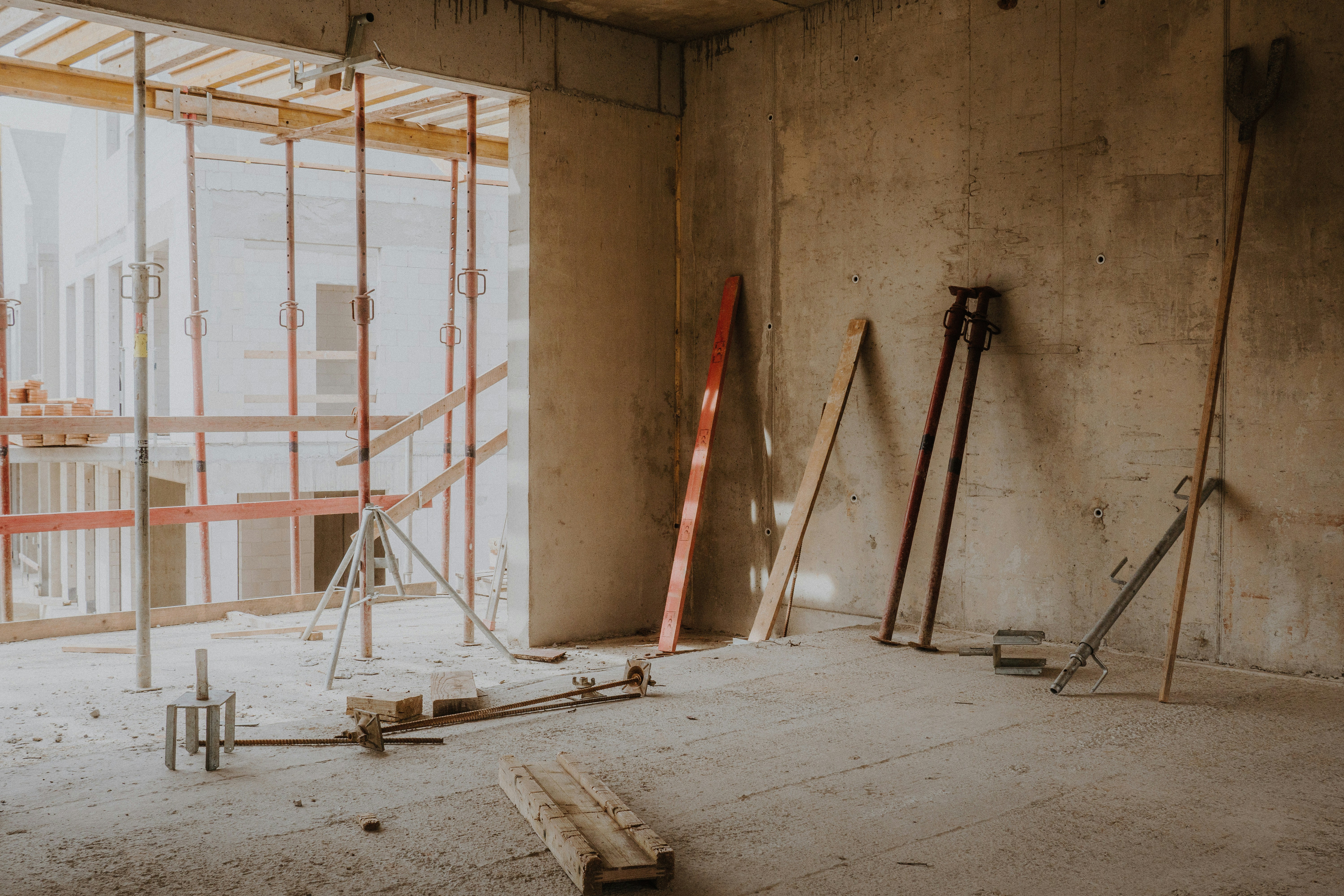 Moving into Unfinished Space