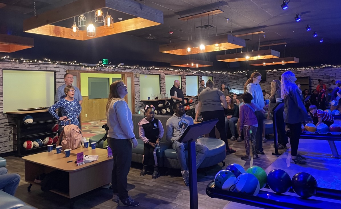 Church family bowling night